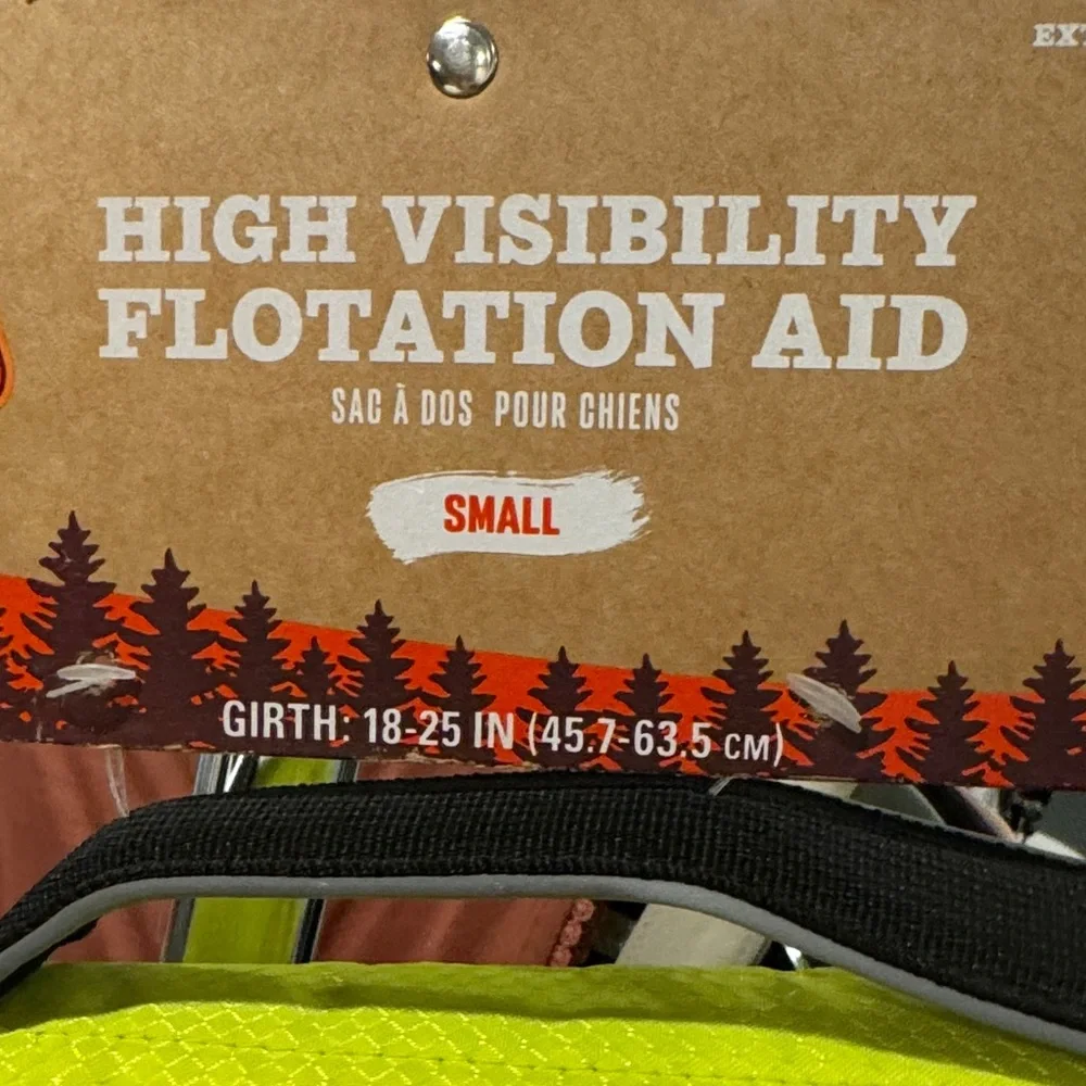 Arcadia Dog Flotation Aid - Neon Yellow and Black